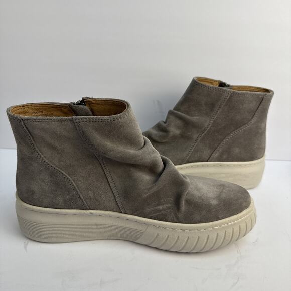 Sofft Aqua Portland Gray Suede Leather Boots Women’s Size 8.5 M Waterproof NWOB - Picture 8 of 10